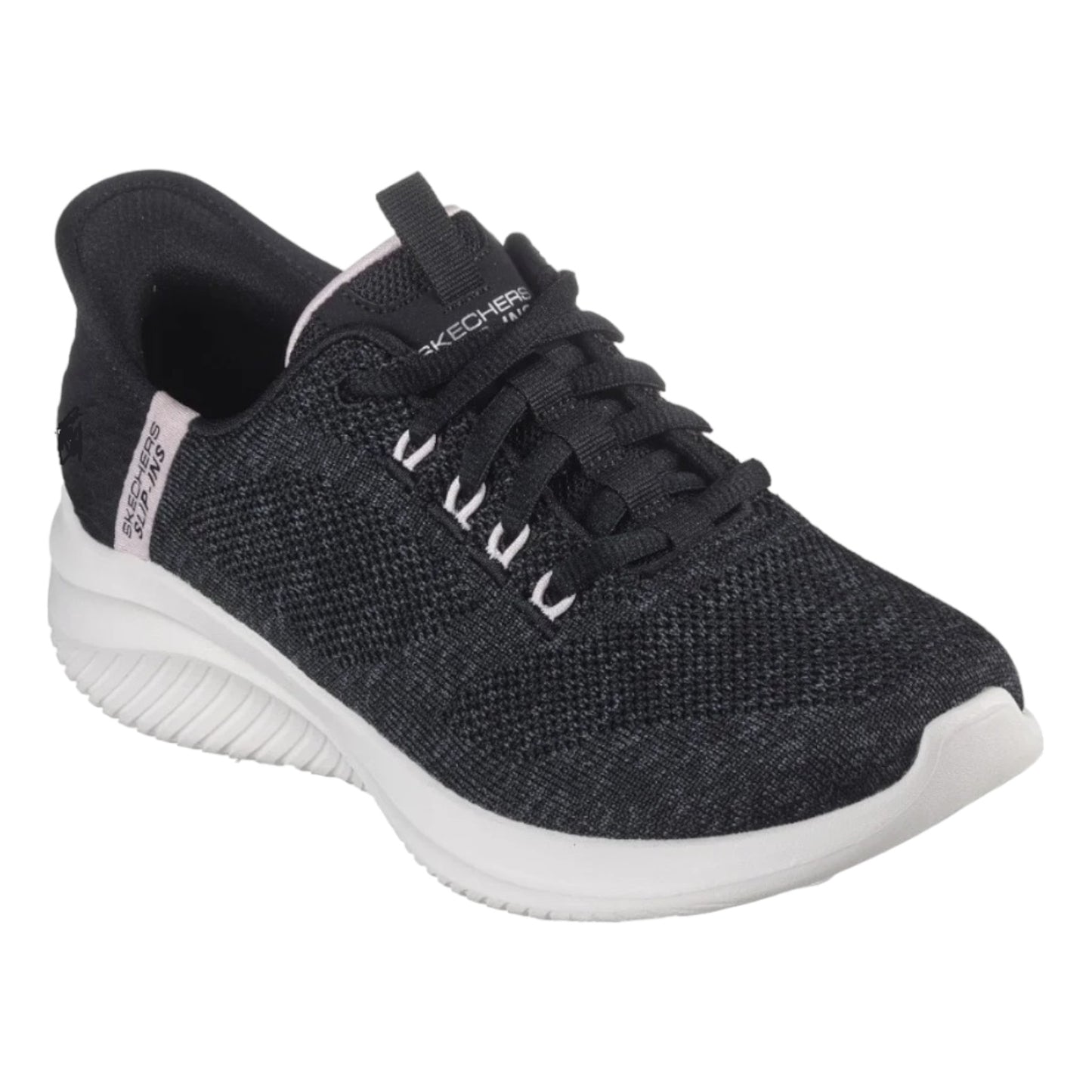 - Skechers Womens Slip Ins Ultra Flex 3.0 Easy Step  - Black/Pink - (150178.BKPK) - BKP - R2L16