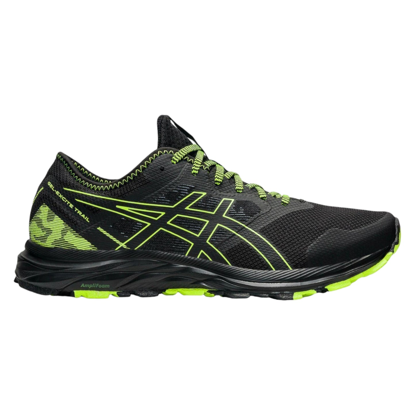 .Asics Mens Gel Excite Trail Black/Hazard Green - (1011B194-002) - TRL - R2L11
