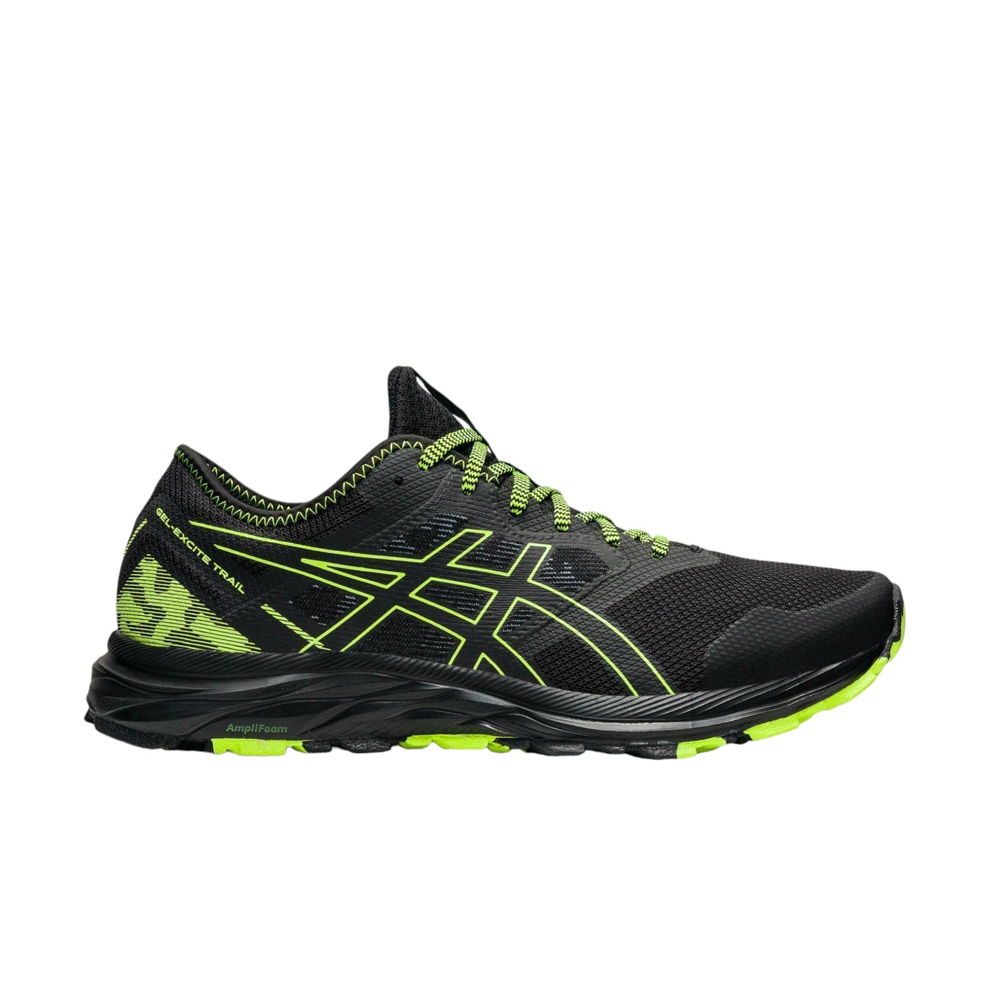 .Asics Mens Gel Excite Trail Black/Hazard Green - (1011B194-002) - TRL - R2L11