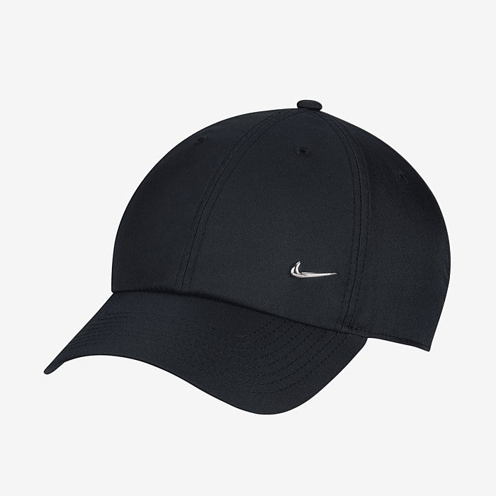 - Nike Dri-FIT Club Unstructured Unisex Metal Swoosh Black/Silver Cap - (FB5372-010) - F