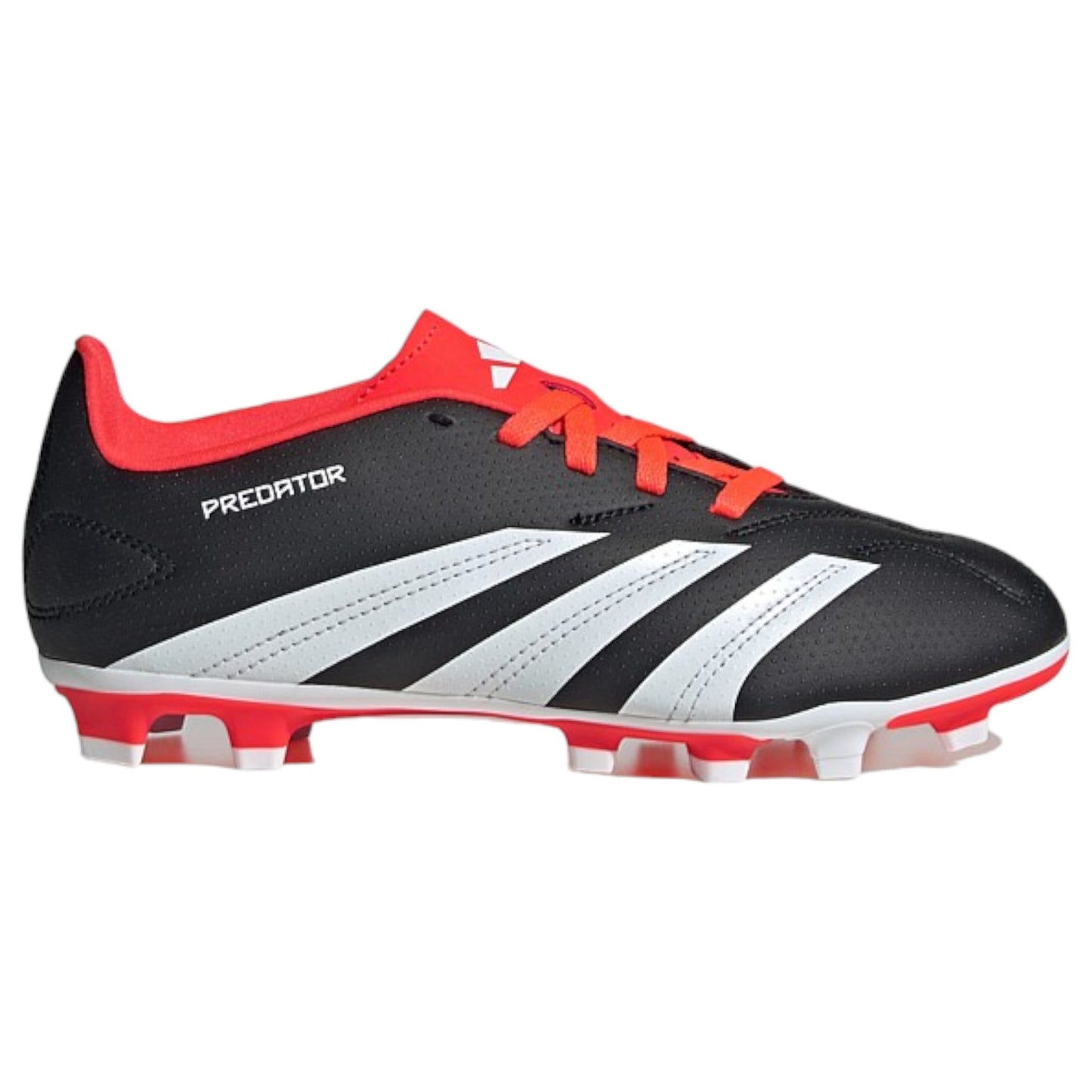 .ADIDAS Kids/Youth PREDATOR CLUB FxG J GROUND BOOTS - CBLACK/FTWWHT/SOLRED - (IG5429) - TOR - R2L17