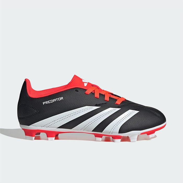 - ADIDAS Kids/Youth PREDATOR CLUB FxG J GROUND BOOTS - CBLACK/FTWWHT/SOLRED - (IG5429) - TOR - R2L17