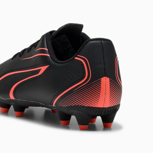 .Puma VITORIA FG/AG Junior YOUTH Football Boots - BLACK/GLOWING RED - (107486-09) - JGR - R2L17