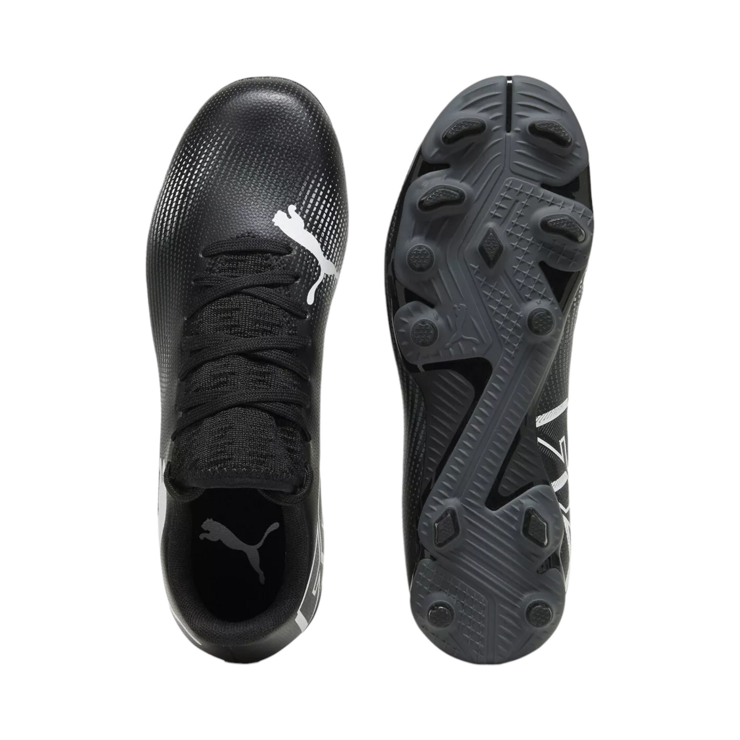 .PUMA FUTURE 7 PLAY FG/AG Junior YOUTH Unisex Football Boots BLACK/WHITE (107734 02) - K62 - R2L17