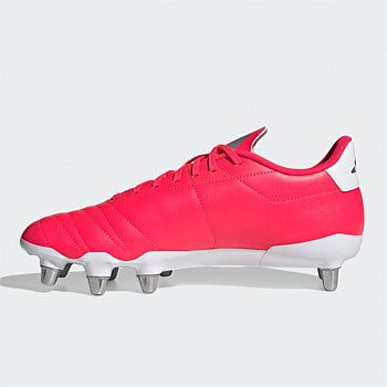 .ADIDAS MENS KAKARI SOFT GROUND RUGBY BOOTS - Lucid Red / Silver Metallic / Cloud White - (IH2758) - KSG - R2L17?