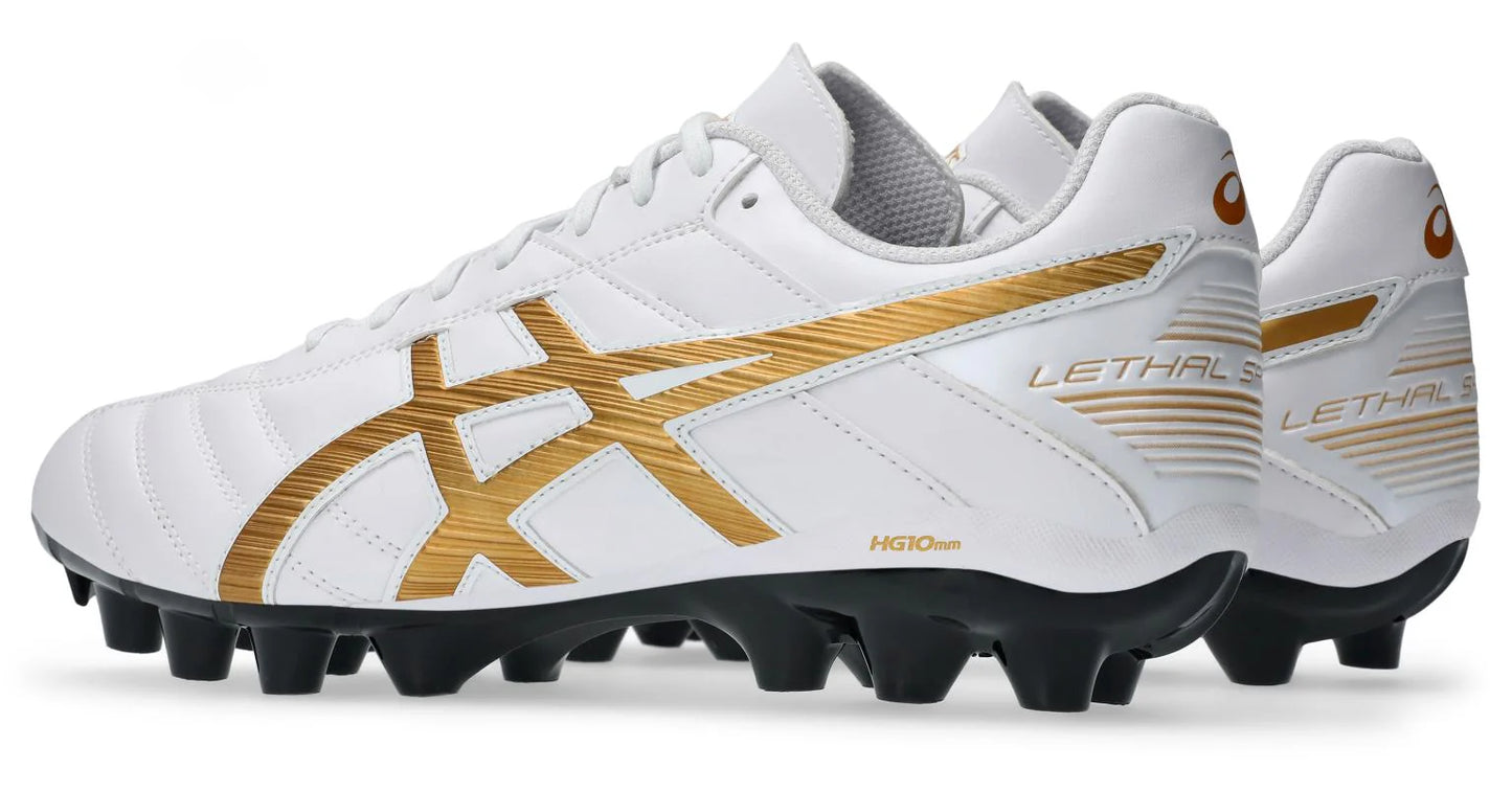 .Asics Mens Lethal Speed RS 2 - WHITE/PURE GOLD - (1111A077.107) - RSG - R2L17