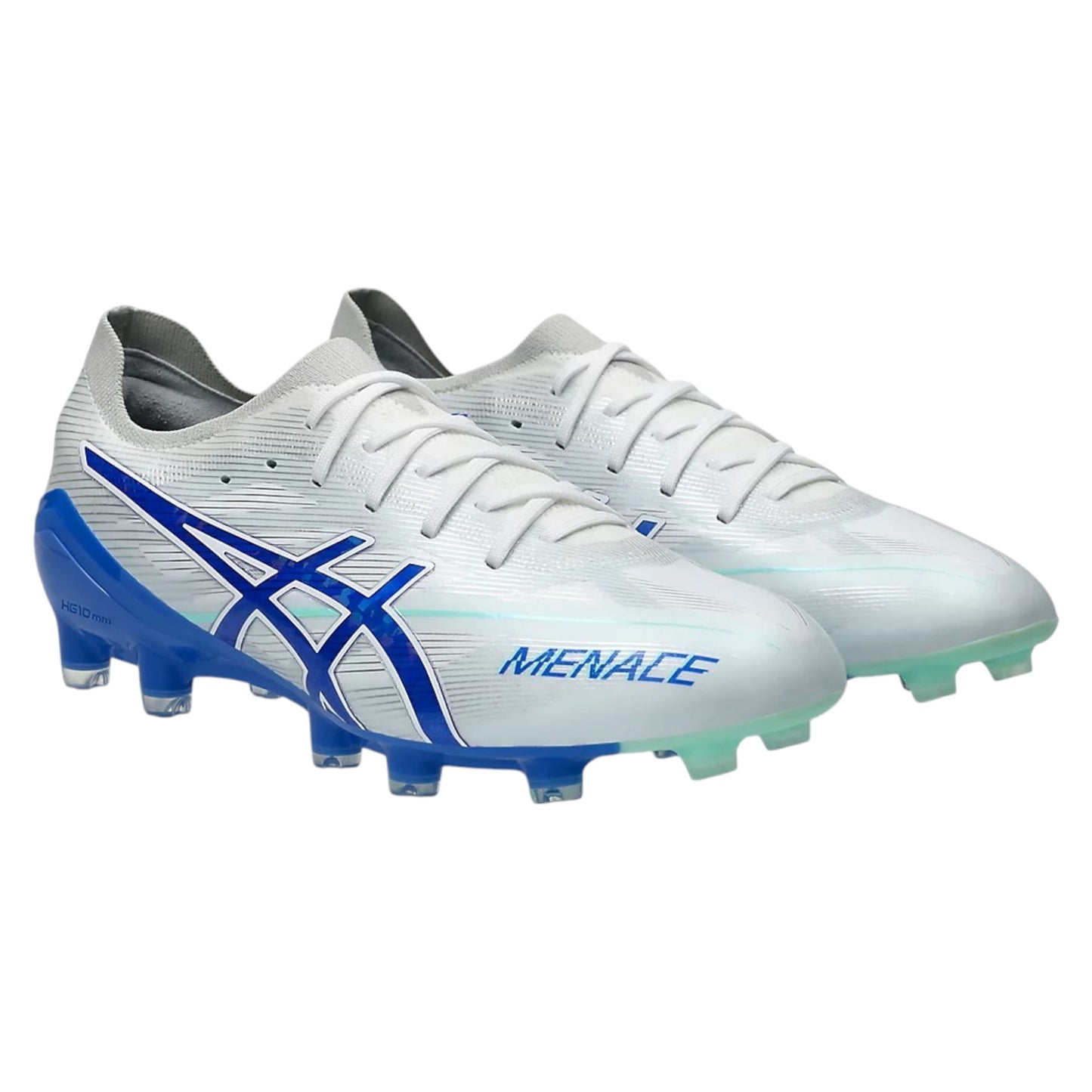 .ASICS MENS MENACE 5 - WHITE/ILLUSION BLUE - (1111A246-100) - MC5 - R2L17