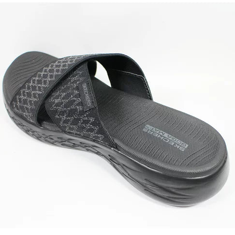 .Skechers On The Go 600 Enchanted - Black/Black - (140790.BBK) - TED - R2L16