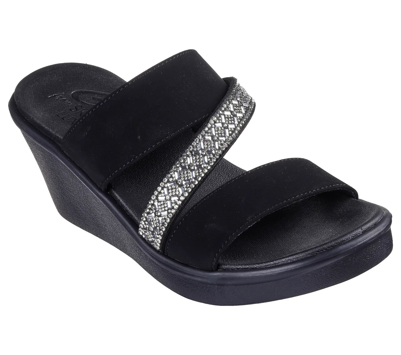 .Skechers Rumble On Social Glam - Black/Black - (119611.BBK) - MGB - R2L16
