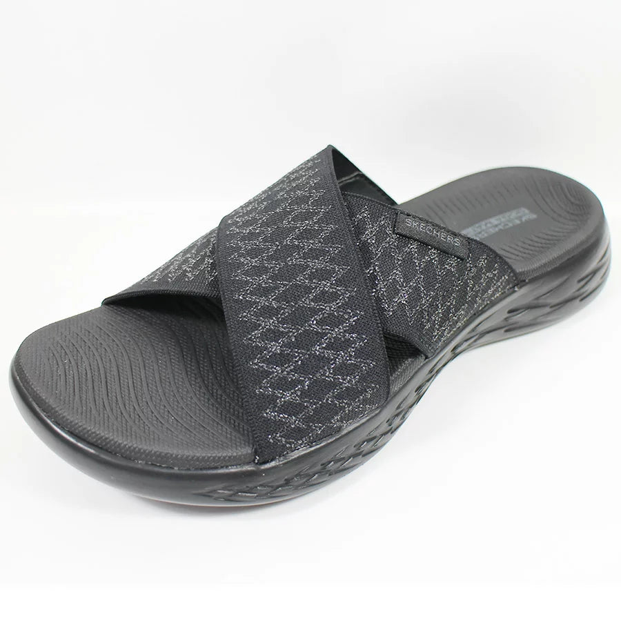 .Skechers On The Go 600 Enchanted - Black/Black - (140790.BBK) - TED - R2L16