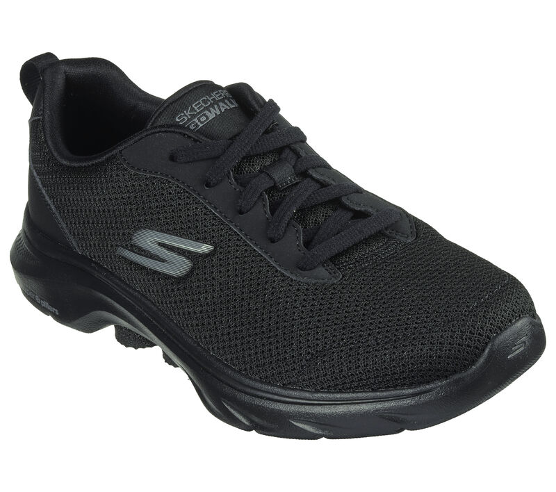 .Skechers Womens GO Walk 7 Clear Path - BLACK / BLACK - (125207.BBK) - PT7 - R2L15