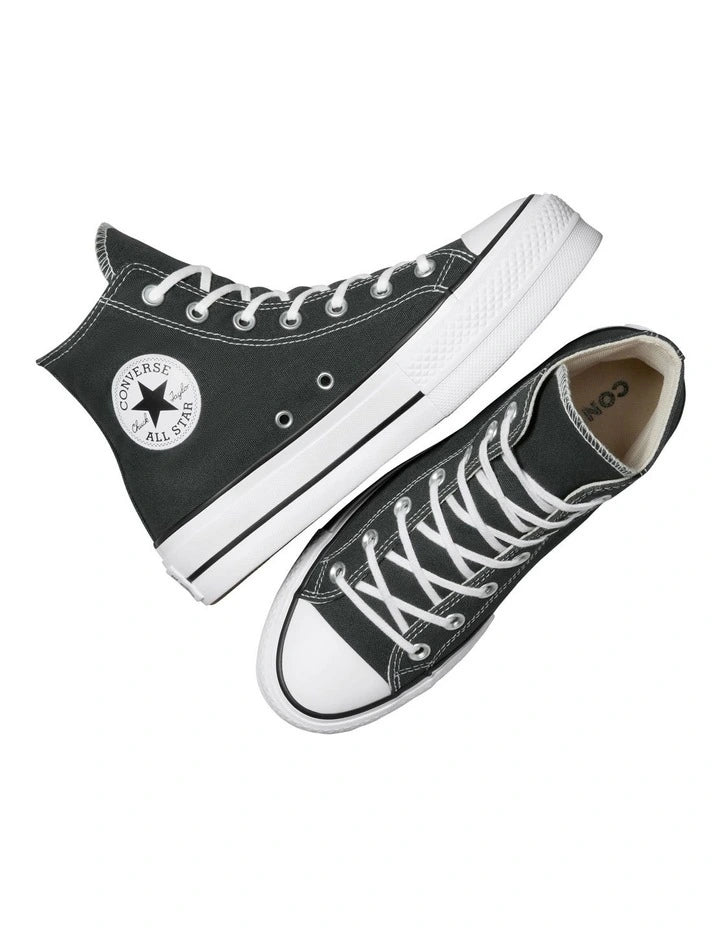 - CONVERSE Women Chuck Taylor Lift Canvas Hi Pine/White/Black (Green)- (A07927) - SP HI - R1L5