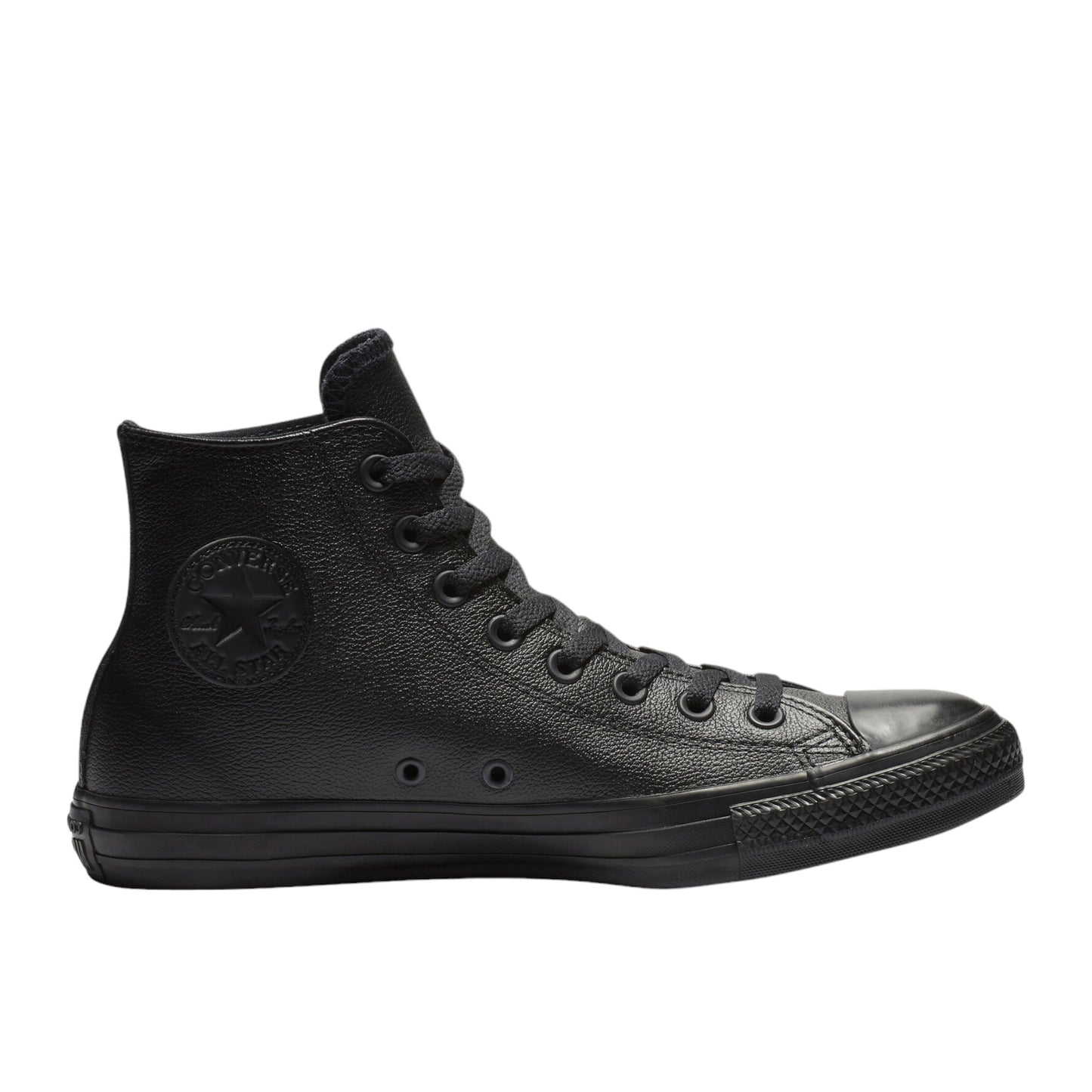 .Converse Chuck Taylor Unisex Leather Black Mono Hi - (135251) - MB Hi - R1L8
