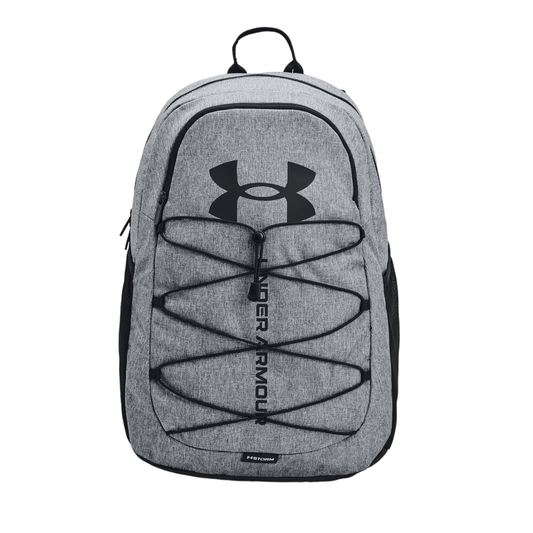 - UA Hustle Sport Backpack Pitch Grey / Medium Heather / Black - (1364181 012) - F