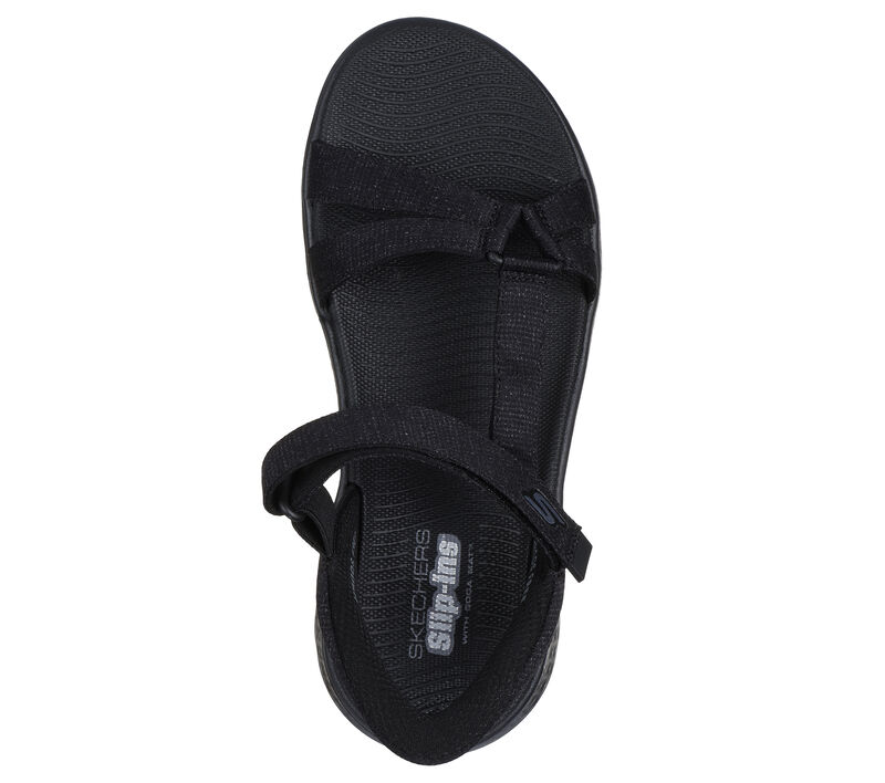 .Skechers Womens Slip-Ins GOwalk Flex Illuminate - Black/Black - (141481.BBK) - ILU - R2L15