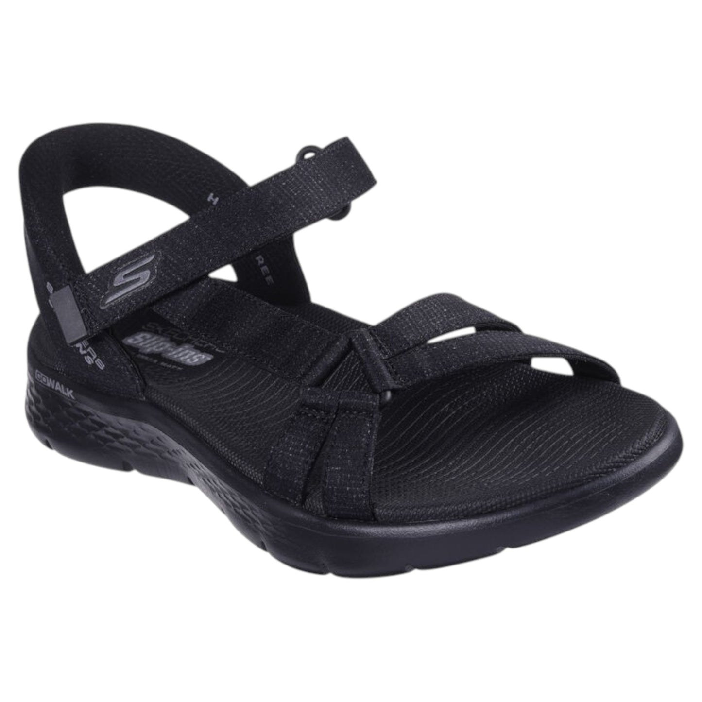 .Skechers Womens Slip-Ins GOwalk Flex Illuminate - Black/Black - (141481.BBK) - ILU - R2L15