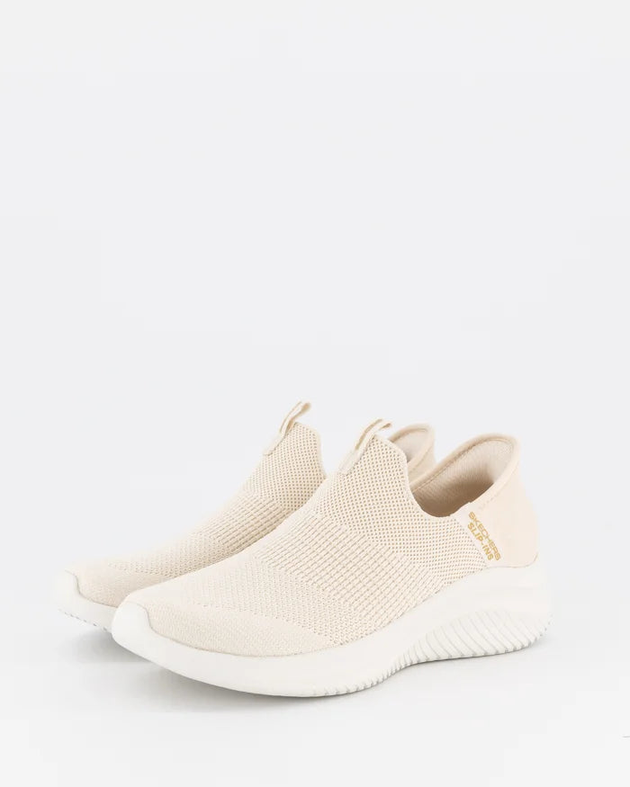 .Skechers Womens Ultra Flex 3.0 Cozy Streak Slip-Ins - Natural - (149708.NAT) - ATT - R2L16