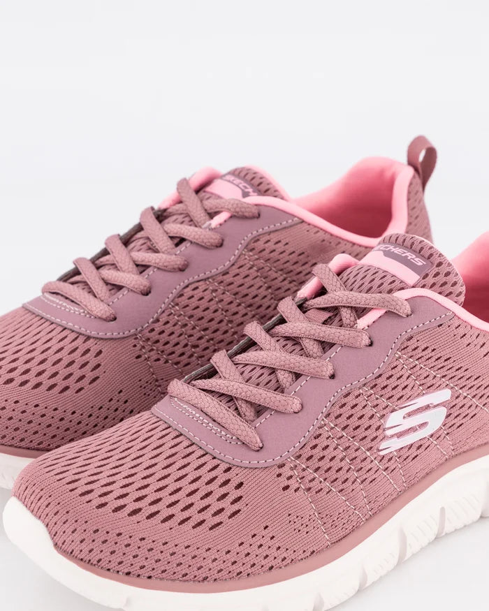 - Skechers Womens TRACK - NEW STAPLE DARKROSE/PINK - (150141/DKRS) - DKR - R2L16