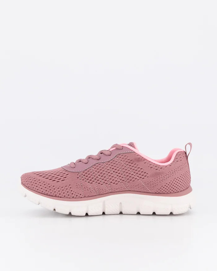 - Skechers Womens TRACK - NEW STAPLE DARKROSE/PINK - (150141/DKRS) - DKR - R2L16