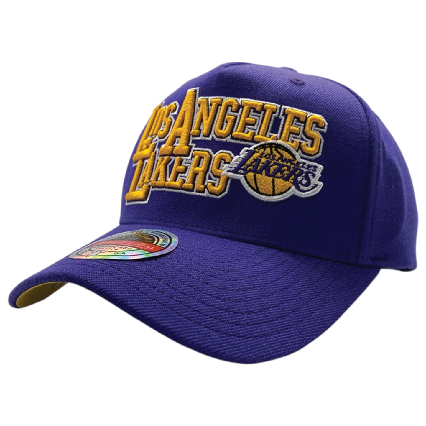 .MITCHELL & NESS CLASSIC INTERLOCKED LAKERS SNAPBACK - PURPLE/TEAM COLOUR - ( MNLL23022 ) - MNLK11