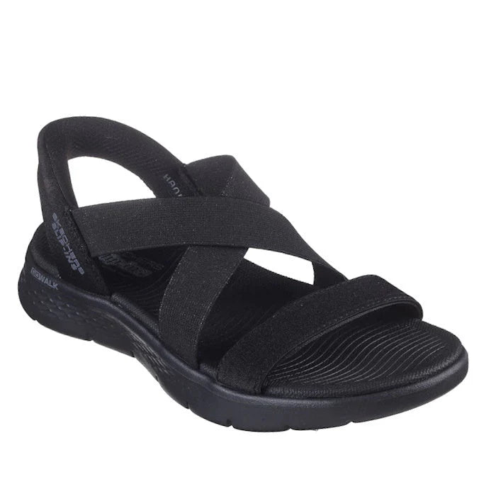 .Skechers Womens Slip Ins Sandals Go Walk Flex - Black/Black - (141489.BBK) - SDL - R2L16