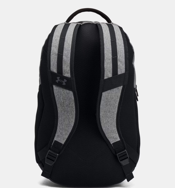 .Under Armour Hustle 6.0 BackPack - Castlerock Full Heather/Black - (1384672-026) - C25