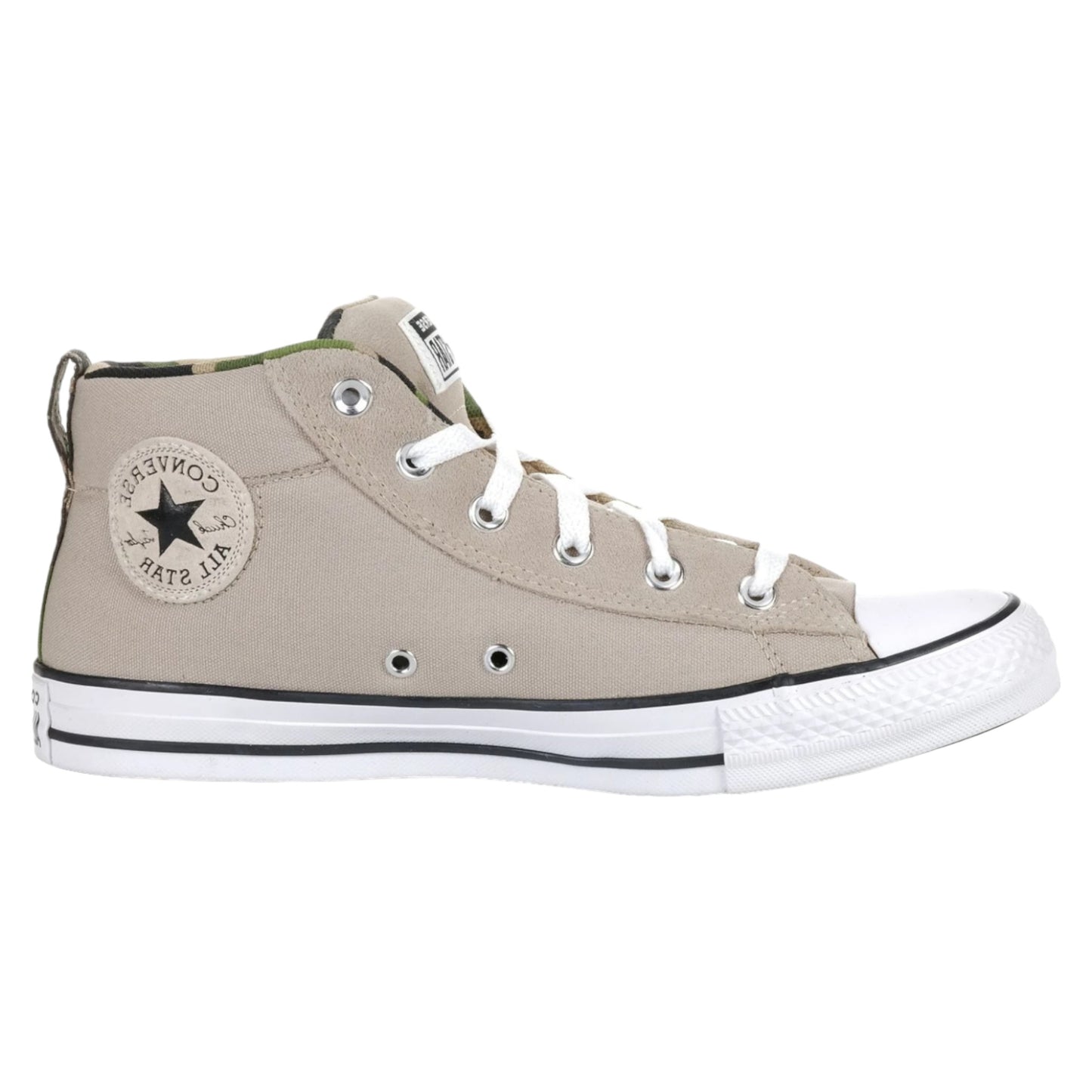 + Converse Ct Street Canvas And Suede Papyrus/White/Black (166976C) - PY - R1L7