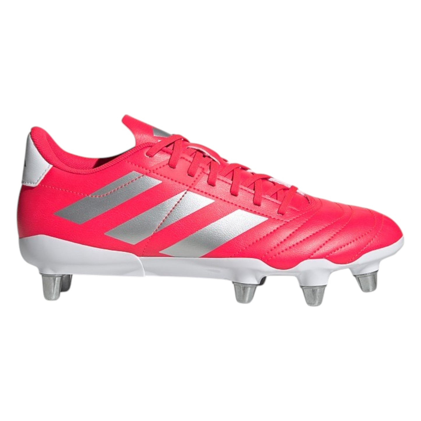 .ADIDAS MENS KAKARI SOFT GROUND RUGBY BOOTS - Lucid Red / Silver Metallic / Cloud White - (IH2758) - KSG - R2L17?