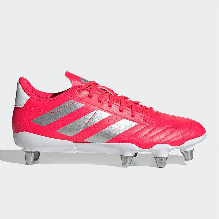 .ADIDAS MENS KAKARI SOFT GROUND RUGBY BOOTS - Lucid Red / Silver Metallic / Cloud White - (IH2758) - KSG - R2L17?