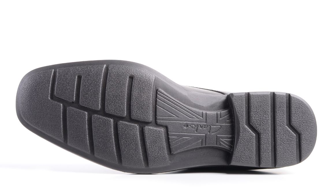 .Clarks Boston School Shoes Black Leather - (201227) - BSN - R2L11