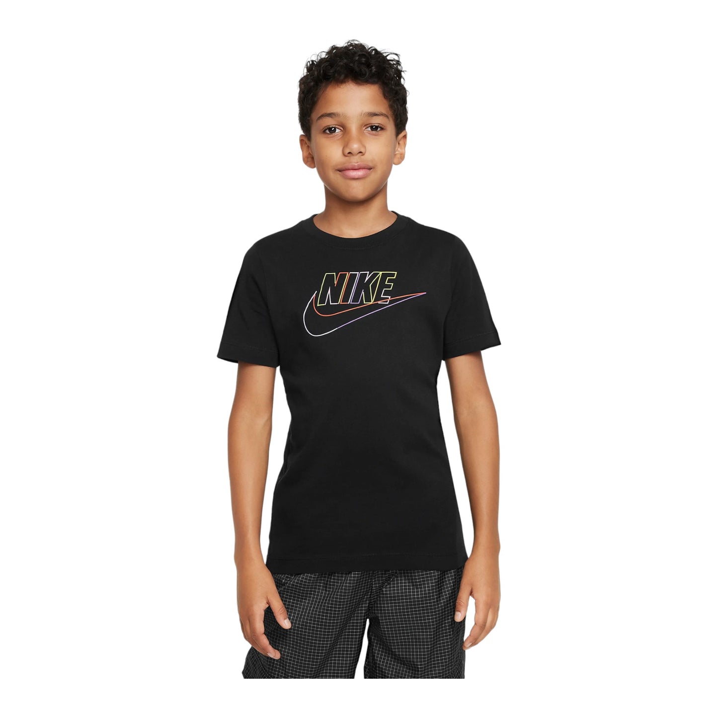 Nike Youth Unisex T-Shirt Black/Multi Print - (DX9506-010) - C2