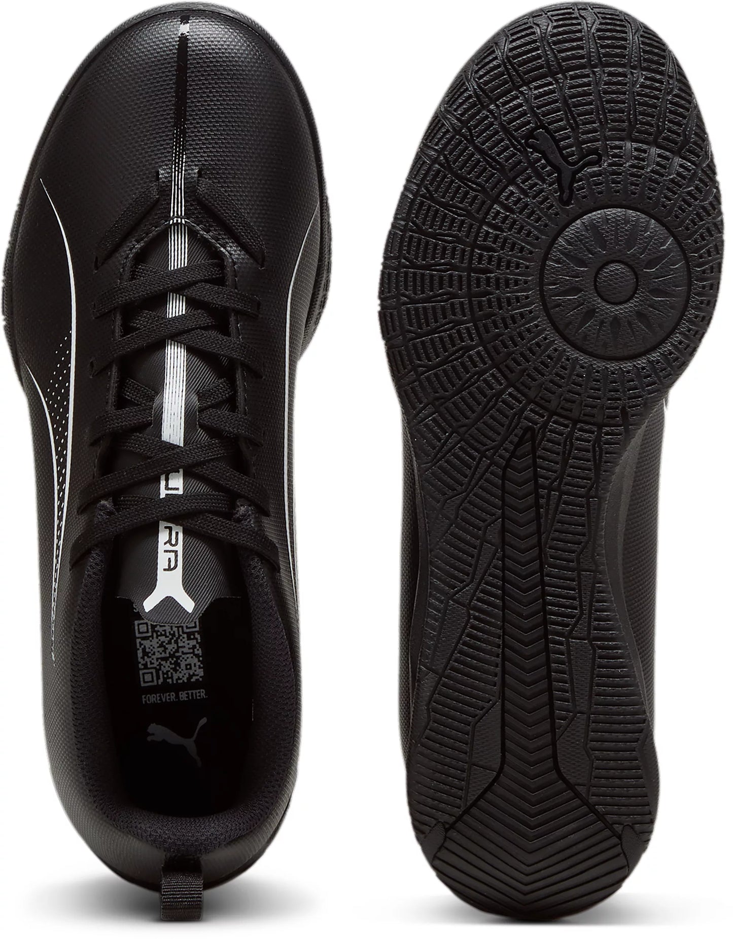 .PUMA ULTRA 5 PLAY Junior YOUTH Unisex Football Boots - BLACK/WHITE - (107913 02) - JR5 - R2L13