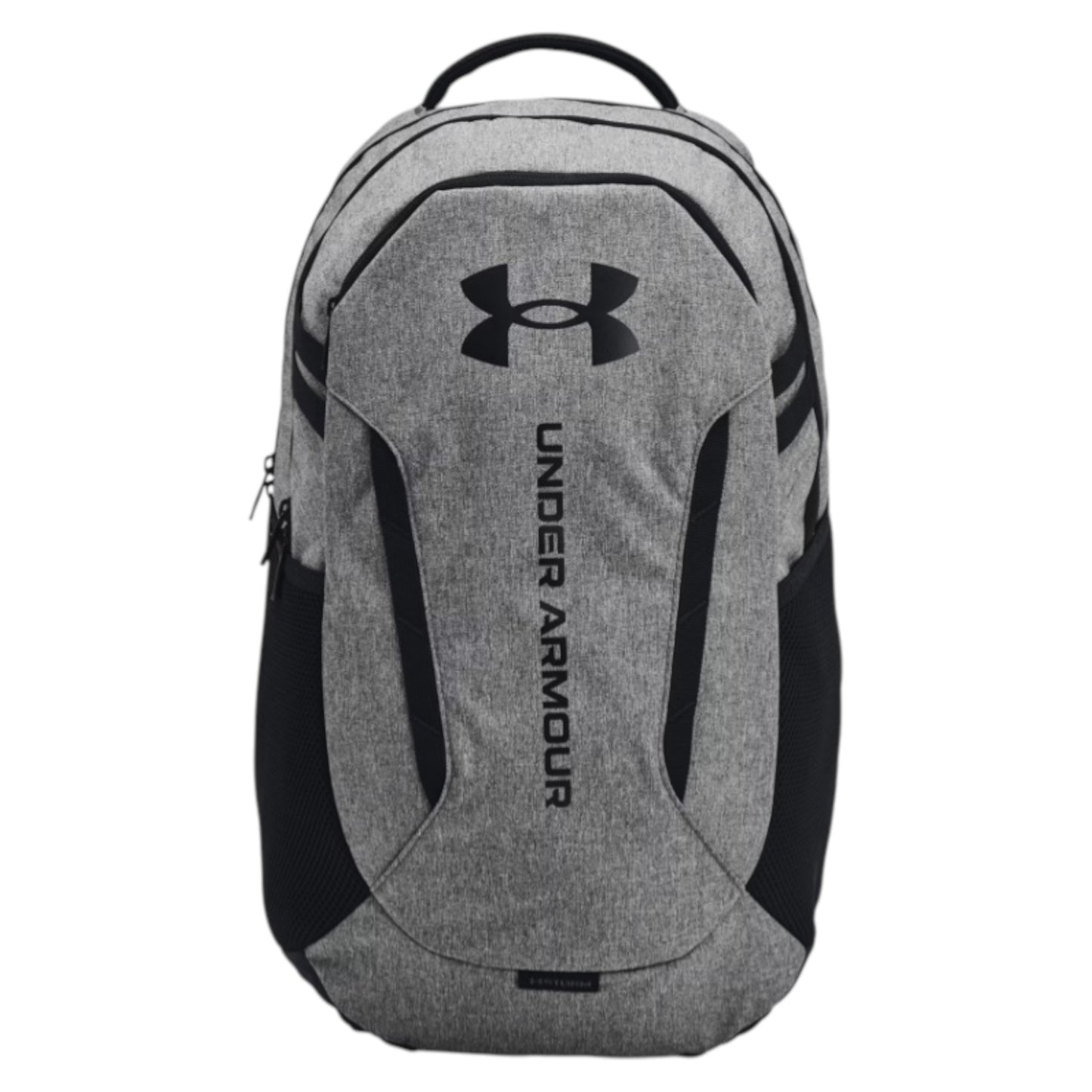 .Under Armour Hustle 6.0 BackPack - Castlerock Full Heather/Black - (1384672-026) - C25