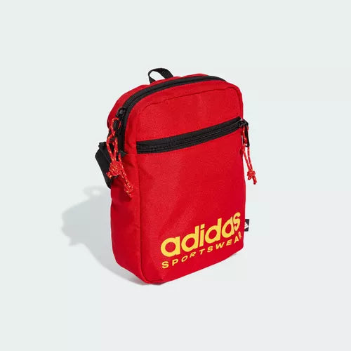 .ADIDAS SPORTSWEAR ORGANIZER NATIONS PACK SHOULDER BAG - RED/YELLOW - (JE6708) - F