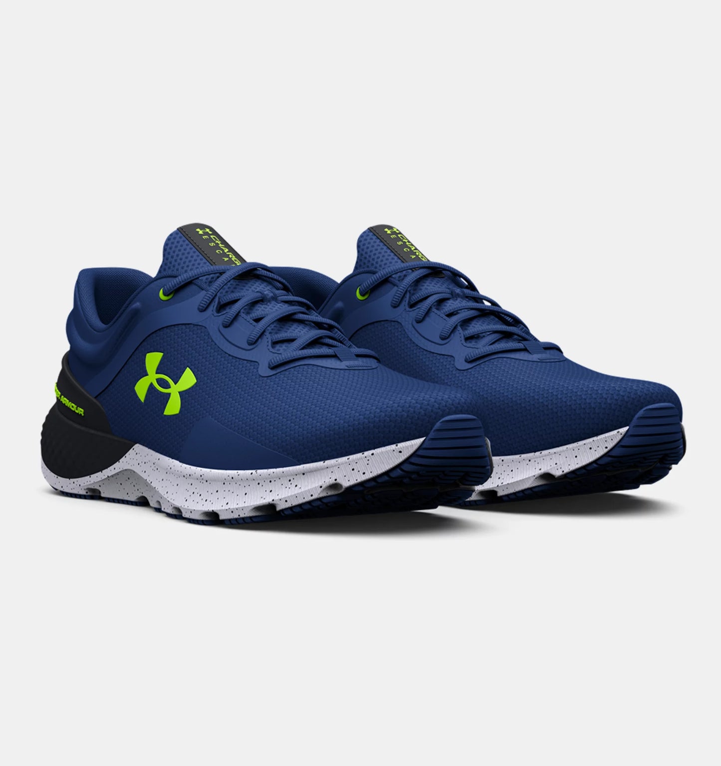 .Under Armour Mens Charged Escape 4 - BlueMirage/Black/LimeSurge - (3025420-402) - PE6 - R2L12