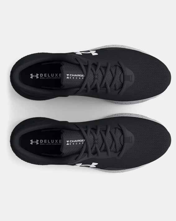 .Under Armour Mens Charged Escape 4 Black/Black/White - (3025420-002) - PE5 - R2L12
