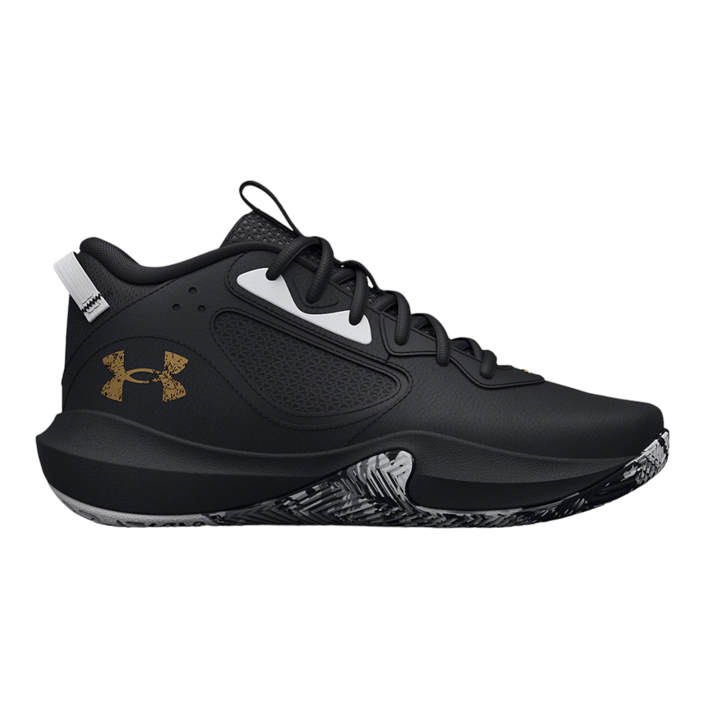 - UNDER ARMOUR MENS LOCKDOWN 6 BLACK/BLACK/METALLIC GOLD (3025616 003) - GS - R2L17
