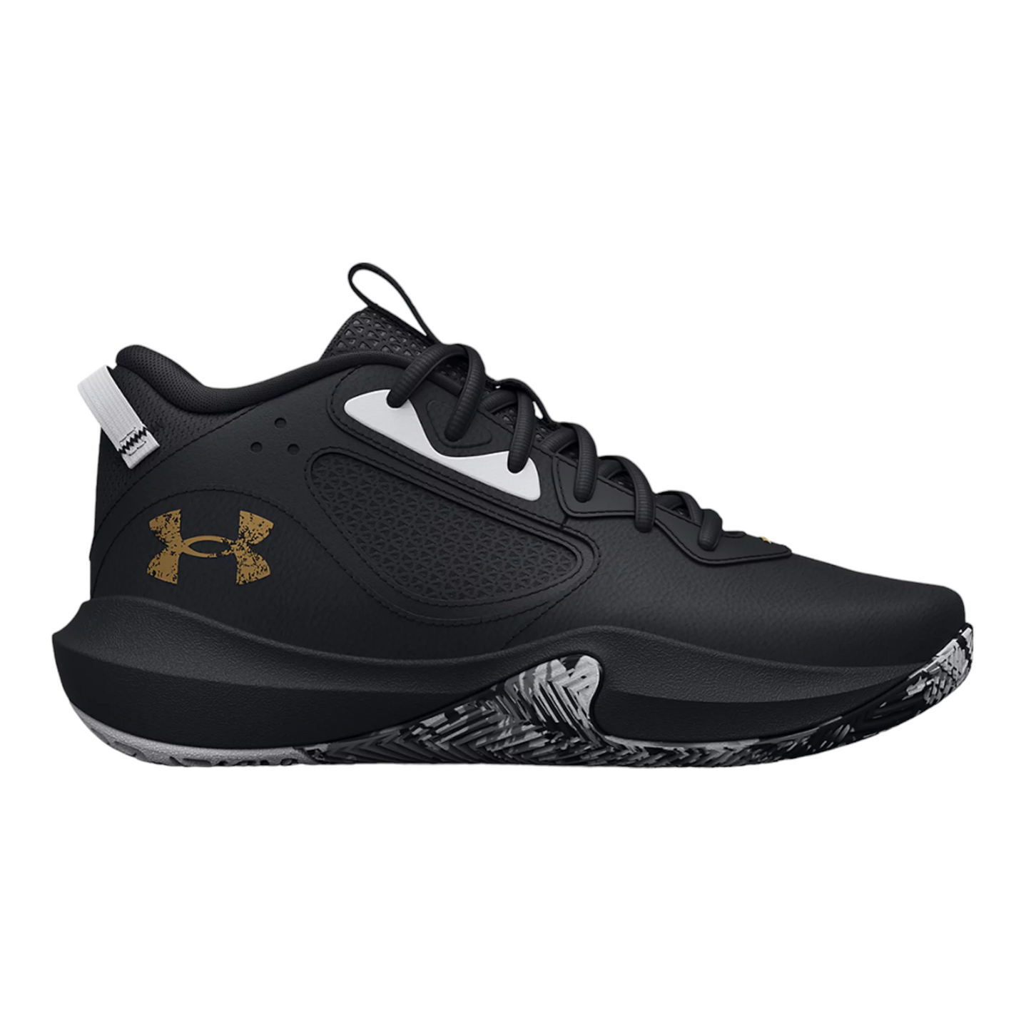 - UNDER ARMOUR MENS LOCKDOWN 6  BLACK/BLACK/METALLIC GOLD (3025616 003) - GS - R2L17