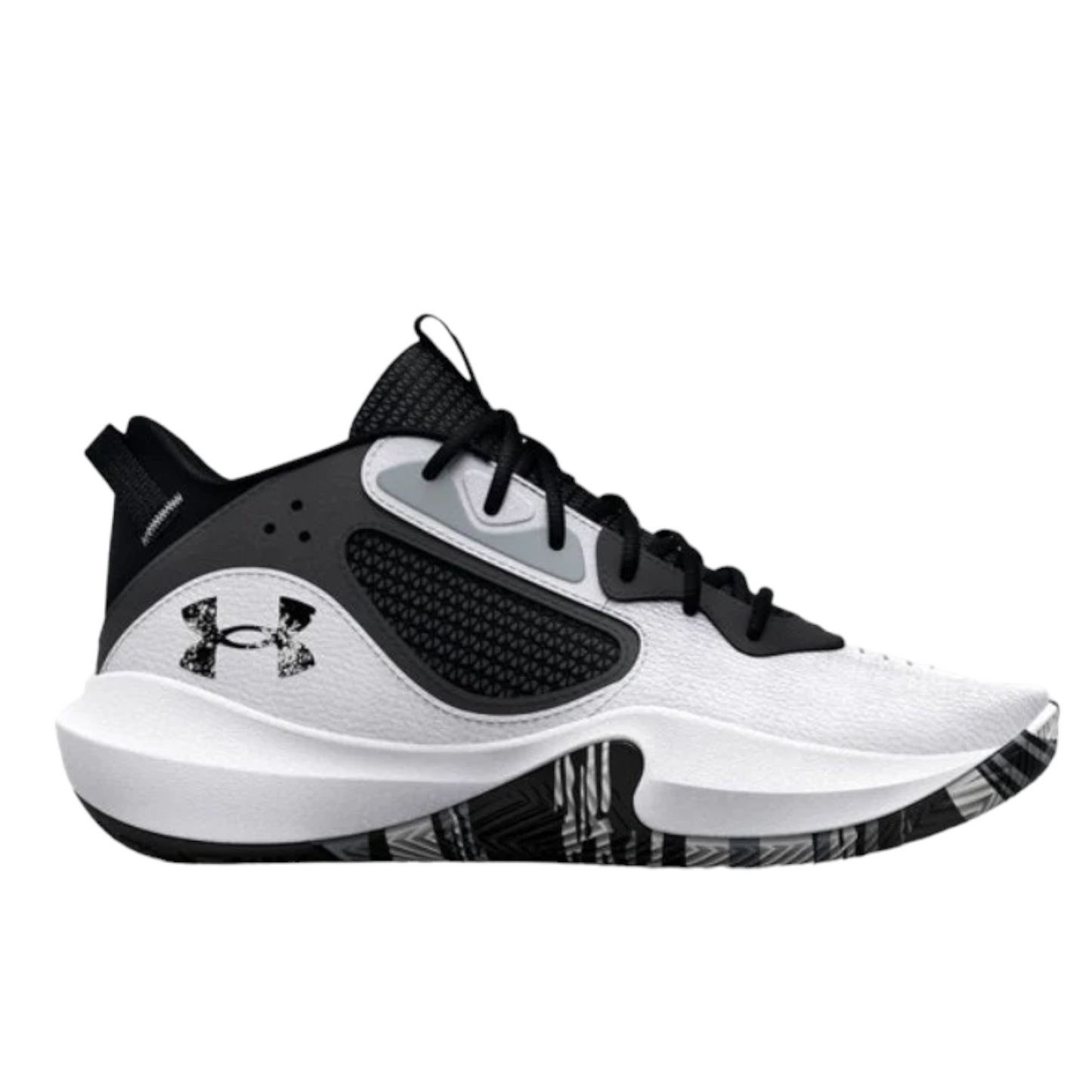 - UNDER ARMOUR MENS LOCKDOWN 6 WHITE/JET GREY/ BLACK (3025616 101) - UL6 - R2L11