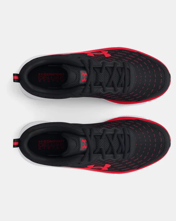 - Under Armour Mens Charged Assert 10 Black/Black/Red - (3026175 006) - M12 - R2L18