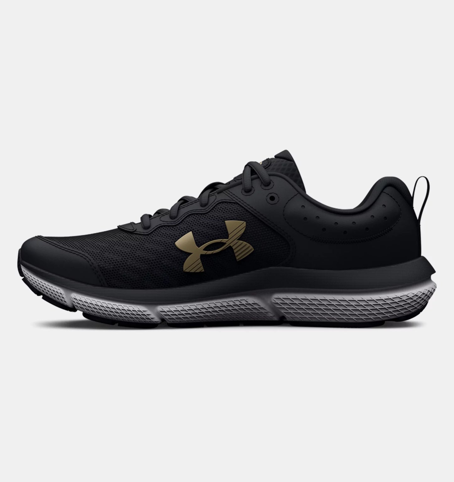 - Under Armour Youth Kids Assert 10 Blk/Blk Metallic Gold - (4Y-7Y) (3026189-001) - G2 - R2L12