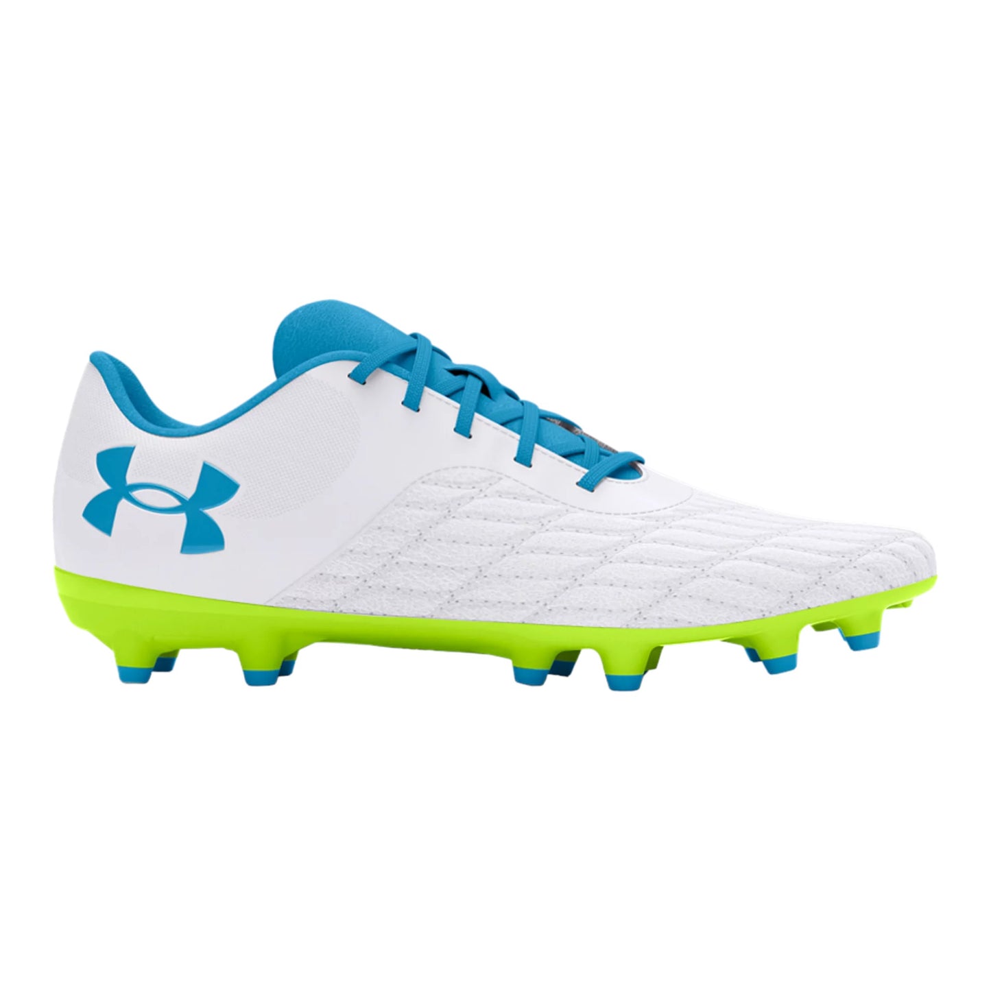 - Under Armour Unisex Magnetico Select 3.0 FG - WHITE / HIGH-VIS YELLOW / CAPRI - (3027039 102) - FG3 - R2L17