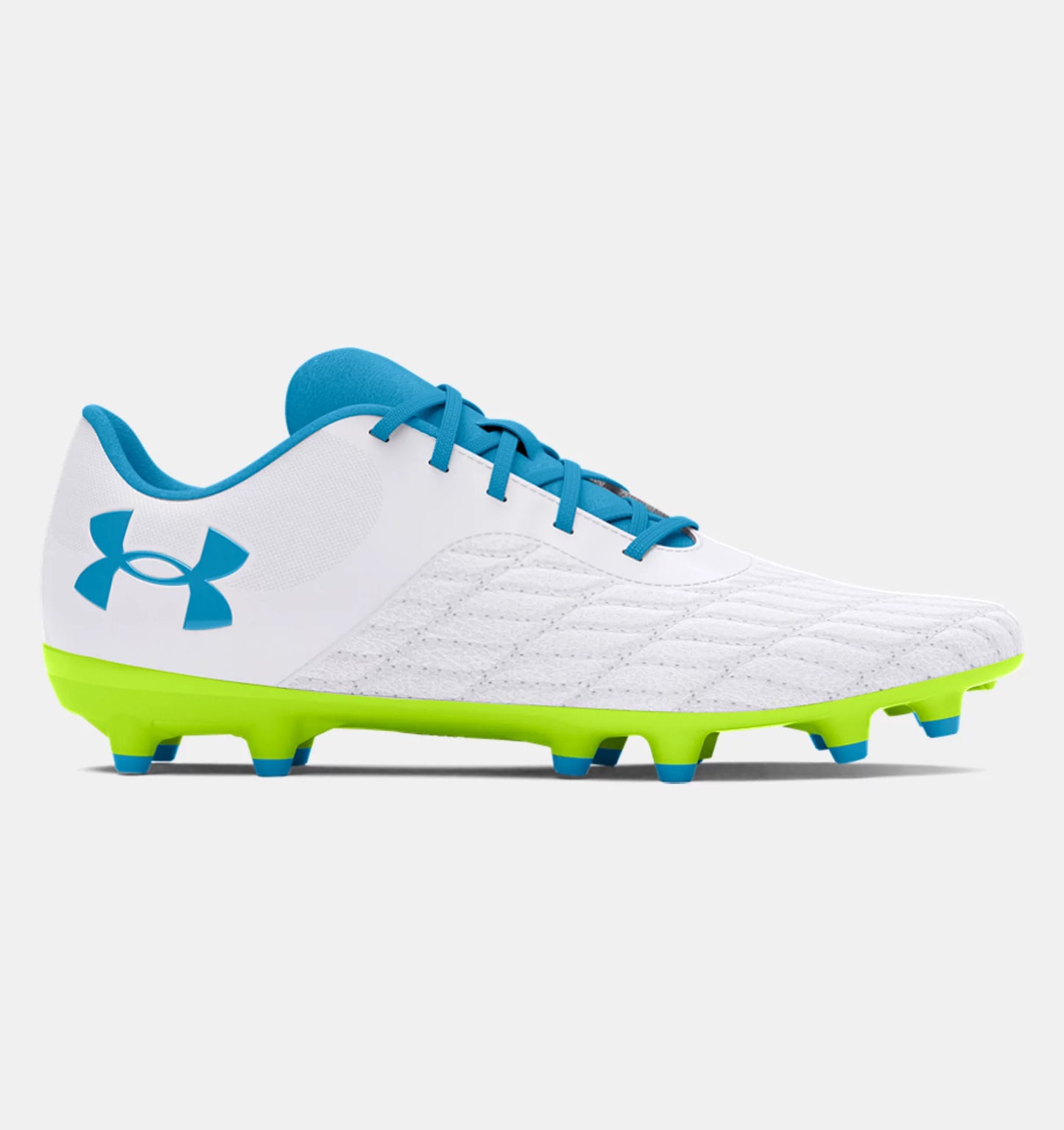 - Under Armour Unisex Magnetico Select 3.0 FG - WHITE / HIGH-VIS YELLOW / CAPRI - (3027039 102) - FG3 - R2L17