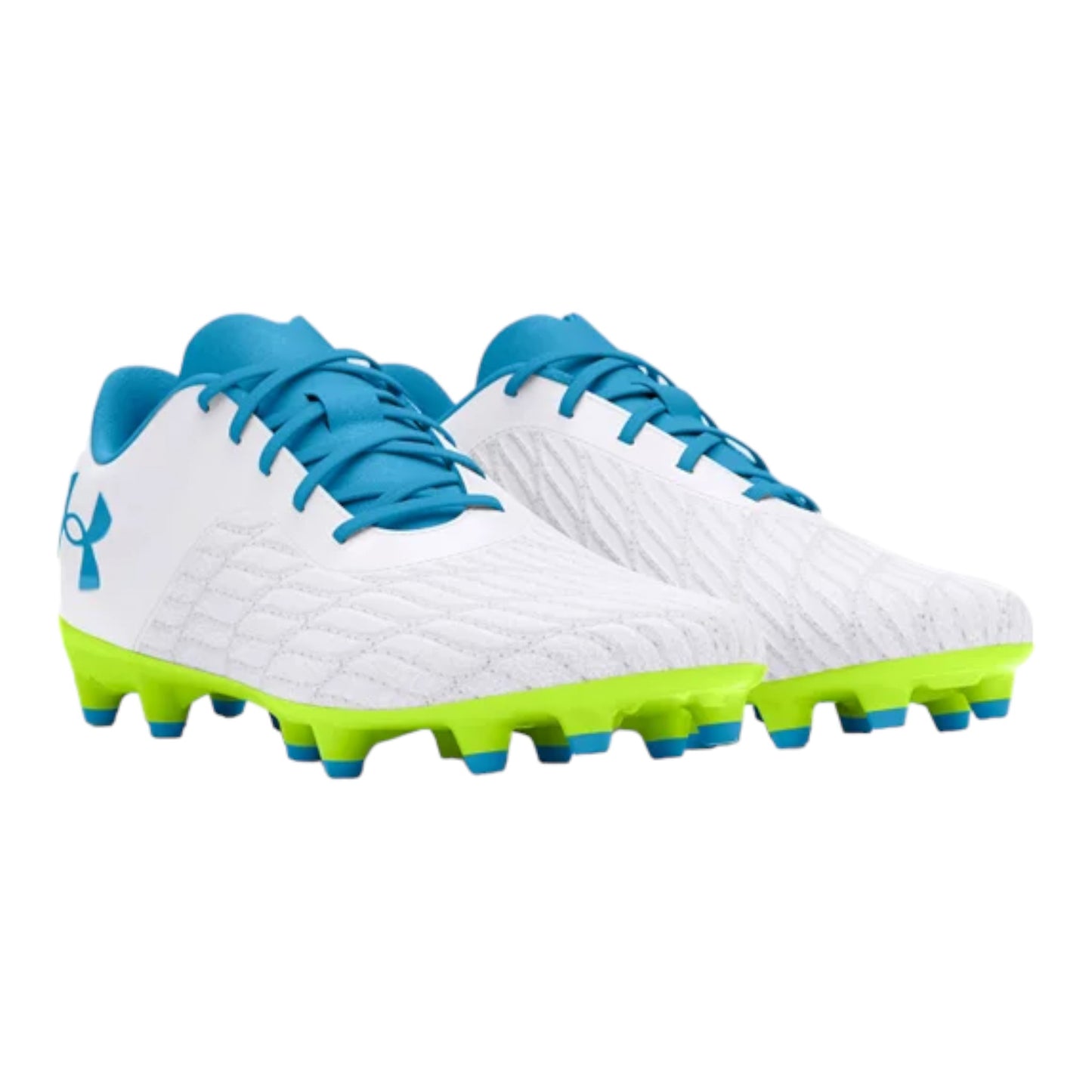 - Under Armour Unisex Magnetico Select 3.0 FG - WHITE / HIGH-VIS YELLOW / CAPRI - (3027039 102) - FG3 - R2L17