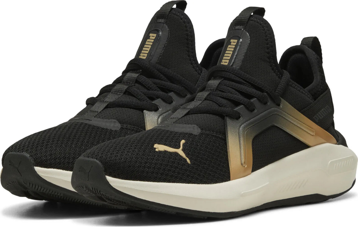 .PUMA Womens Softride Enzo 5 Metallic - BLACK/GOLD -(310473-01) - MEW - R1L5