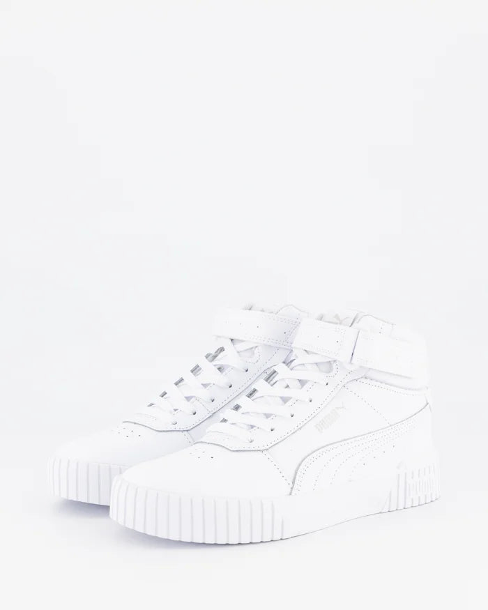 .Puma Womens Carina 2.0 Mid White - (385851 02) - TF3 - R1L5