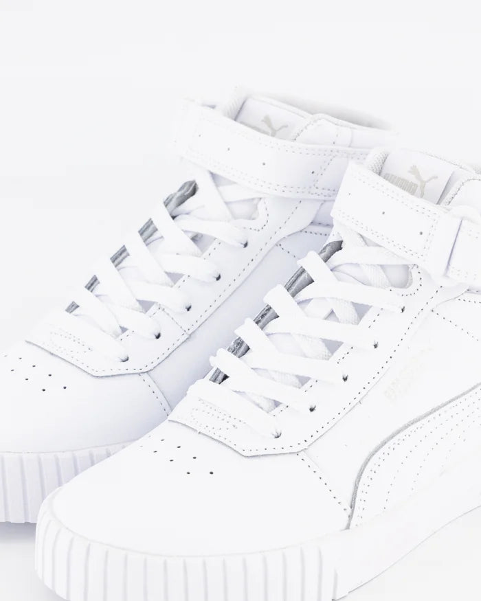 .Puma Womens Carina 2.0 Mid White - (385851 02) - TF3 - R1L5
