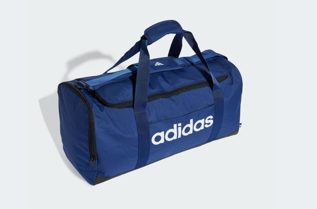 .ADIDAS Medium Linear Duffel Bag - BLUE - (IN6116) - C26