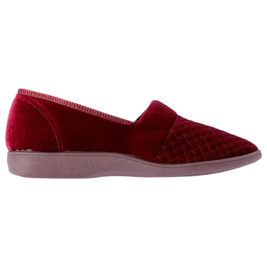 .Grosby Womens MARCY 2 Wine Slippers - WINE - (130626) - MRC - F