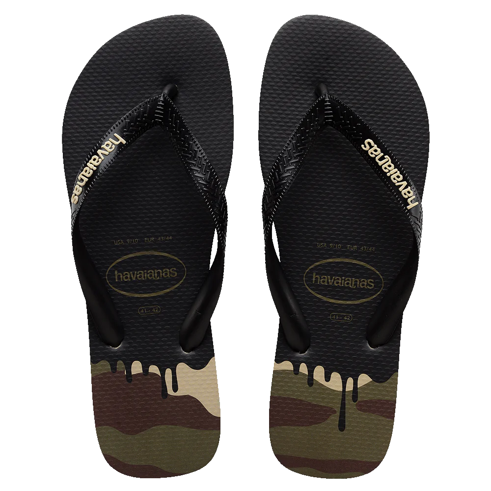 Camo top havaianas mens